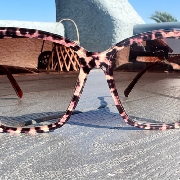 DIFF Becky II Leopard Tortoise Brown Gradient Sunglasses - Picture 4 of 6